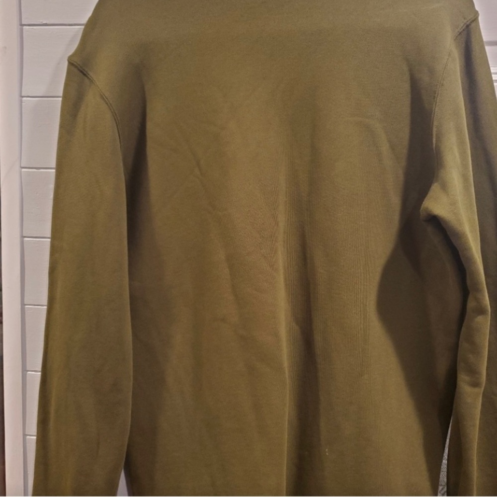 Vintage Nike Men's sweat shirt Y2k Drill size Large with front zipper large - Picture 6 of 6